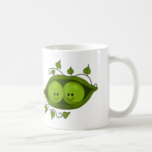 Söta Ärter I En Bälg Kaffemugg