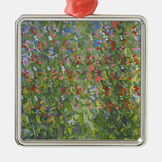 Söta ärtor 2014 julgransprydnad metall (Framsidan)