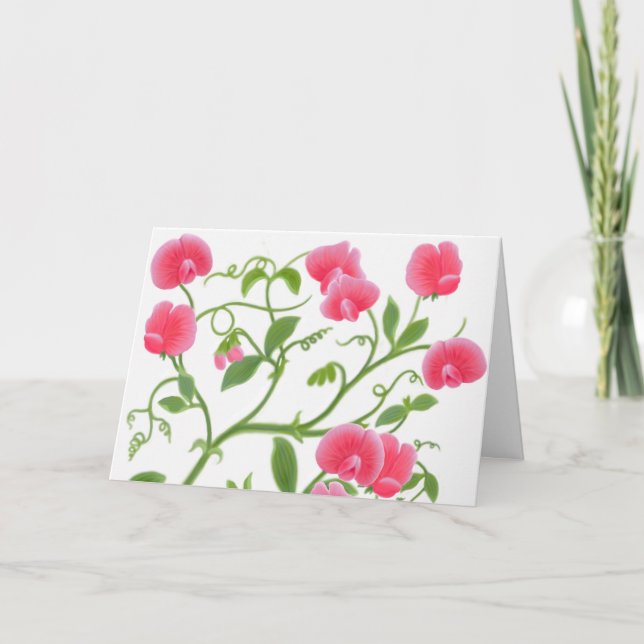Söta ärtor Grattis på födelsedagen Card Kort (Framsida)