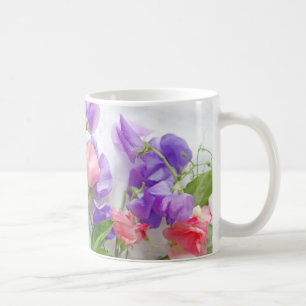 Söta ärtor med ord kaffemugg