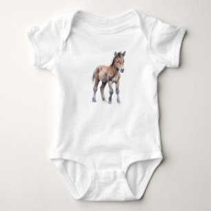 Söta Baby-häst Baby-föl, nyfödd Baby-föl T Shirt