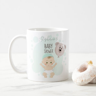 Söta Baby och björnballonger Kaffemugg