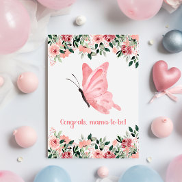 Söta Baby Önskemål förväntar sig Gratulerar Mamma Kort