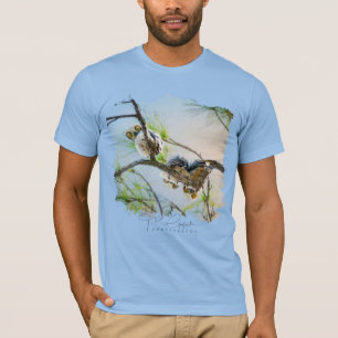 Söta Babydungar - Fotografering av Stora Hornugglo T Shirt