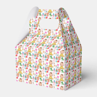 Söta babykammarleksaker Mönster Baby Shower Presentaskar