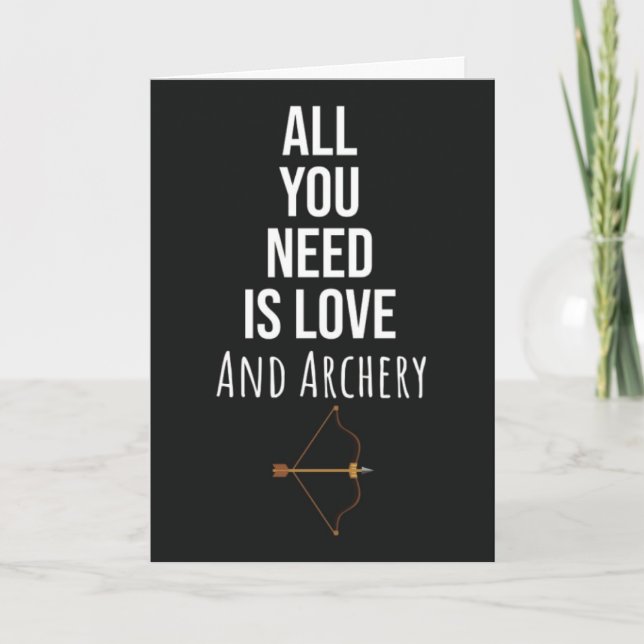 Söta Bågskytteälskare Kort Båge Pil Bågskytt (Framsida)