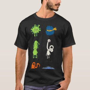 Söta bakterier och virus Influensa E coli T Shirt