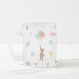 Söta ballonger frostad glasmugg