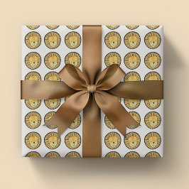 Söta barn Lejon Djungel mönster Presentpapper