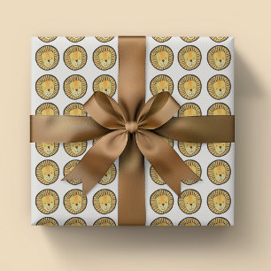Söta barn Lejon Djungel mönster Presentpapper