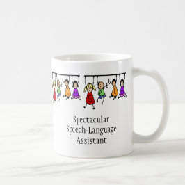 Söta barn med särskild Tal-språksassistans Kaffemugg