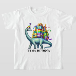 Söta barns bubbelparty Födelsedag Dinosaurie T Shirt