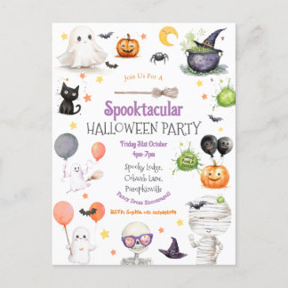 Söta barns Halloween postkort Vykort