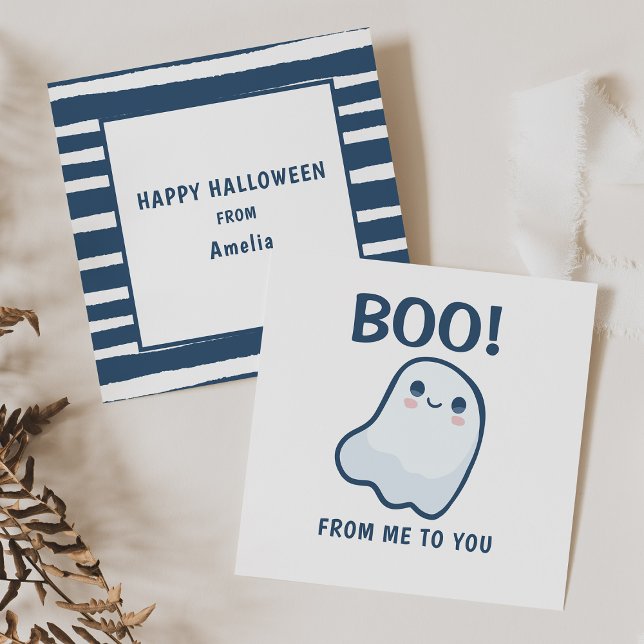 Söta barns spök Halloween Julkort (Skapare uppladdad)