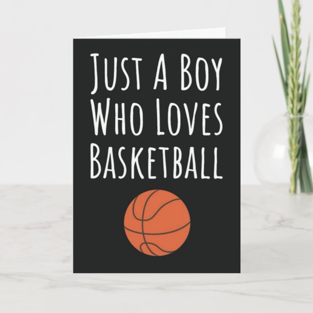 Söta basketbollskort för små pojkar kidsspelare kort (Framsida)
