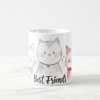 Söta bästa katter-vänner kaffemugg