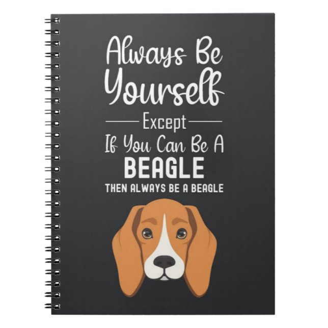 Söta Beaglepresenter Roliga Hunddjur Humor Roligt Anteckningsbok (Framsidan)