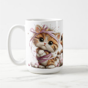 SÖTA BEKYMRA VILORISKA PÅSKDJUR KAFFEMUGG