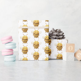 Söta Bin Baby Shower Presentpapper
