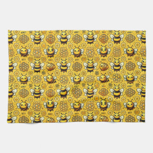 🐝 Söta Bin Bikupa Köksdekor 🌼 Kökshandduk
