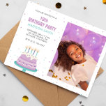 Söta Birthday Cake Kids Party Inbjudningar<br><div class="desc">🎂 🎉 Låt firande börja med den här vackra inbjudan till anpassadet som är perfekt för din lilla speciella dag. Det är dags att samla vänner och familj för en söt och minnesvärd födelsedagskalas. Beställ nu och få redo för en bit roligt!</div>