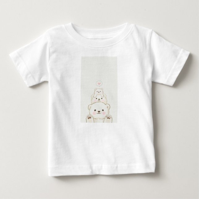 söta björnar t shirt (Framsida)