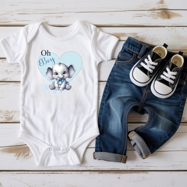 Söta Blå Elefanten - Lilla Peanut T Shirt (Skapare uppladdad)