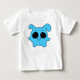 Söta Blå Kanin T Shirt