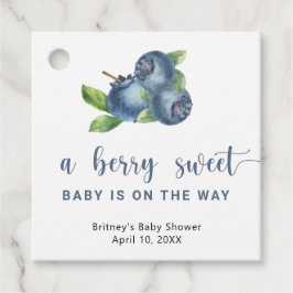 Söta blåbär gåvor etiketter