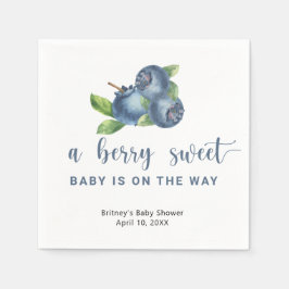 Söta blåbär pappersservett
