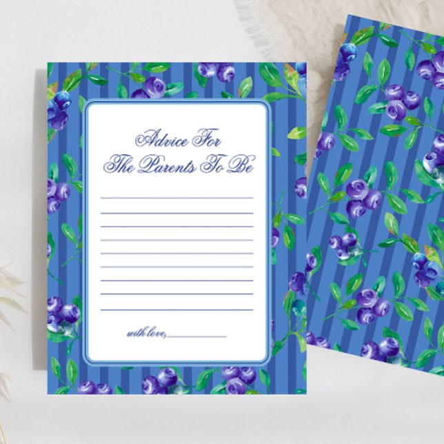 Söta blåbär råd Baby Shower Spel (Skapare uppladdad)