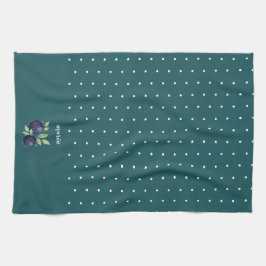 Söta blåbär Vattenfärg Hand-målade Kökshandduk