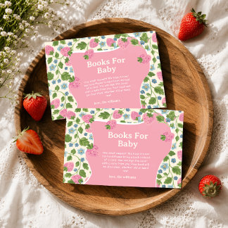 Söta Blommiga Rosa Bär Söta Böcker För Bebis Tilläggskort