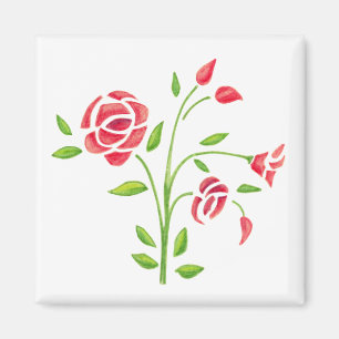 Söta blommor, magnet