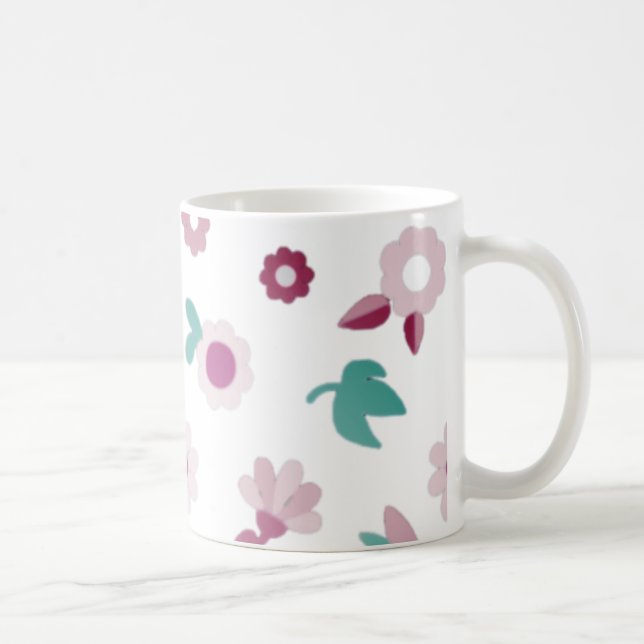 Söta, blommor, natur kaffemugg (Höger)