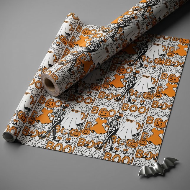 Söta Boo-gänget Halloweenvänner Presentpapper (Skapare uppladdad)