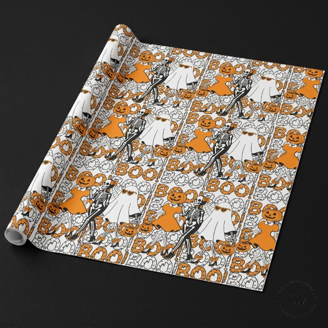 Söta Boo-gänget Halloweenvänner Presentpapper (Skapare uppladdad)