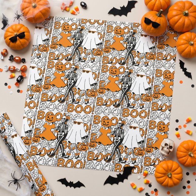 Söta Boo-gänget Halloweenvänner Presentpapper (Skapare uppladdad)