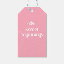 Söta Början | Rosa Och Vit Flick Babyshower
