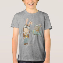 Söta bunnier i en pilots hjälm