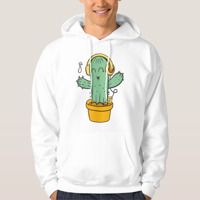 Söta cactus hoodie (Framsida)
