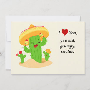 Söta Cactus Julkort