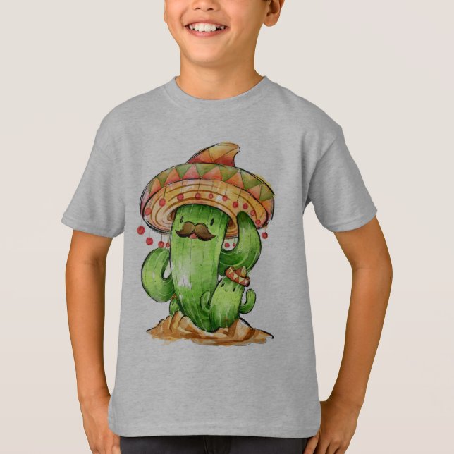 Söta cactus t shirt (Framsida)