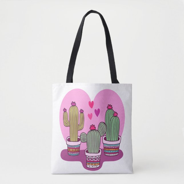 Söta cactus tygkasse (Framsida)