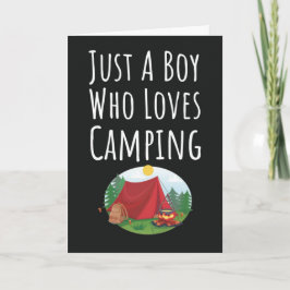 Söta Camping-kort För Småpojkar Barn Camper Älskar Kort