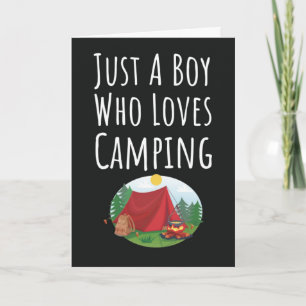 Söta Camping-kort För Småpojkar Barn Camper Älskar Kort