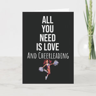Söta Cheerleading-kort Cheerleader Sport Cheer Kort