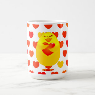 Söta chicken i kärlek, mugg