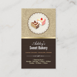 Söta choklad Muffinsar Dessert - bakverk Visitkort