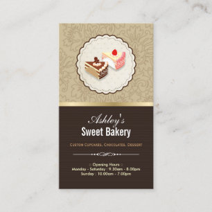 Söta choklad Muffinsar Dessert - bakverk Visitkort